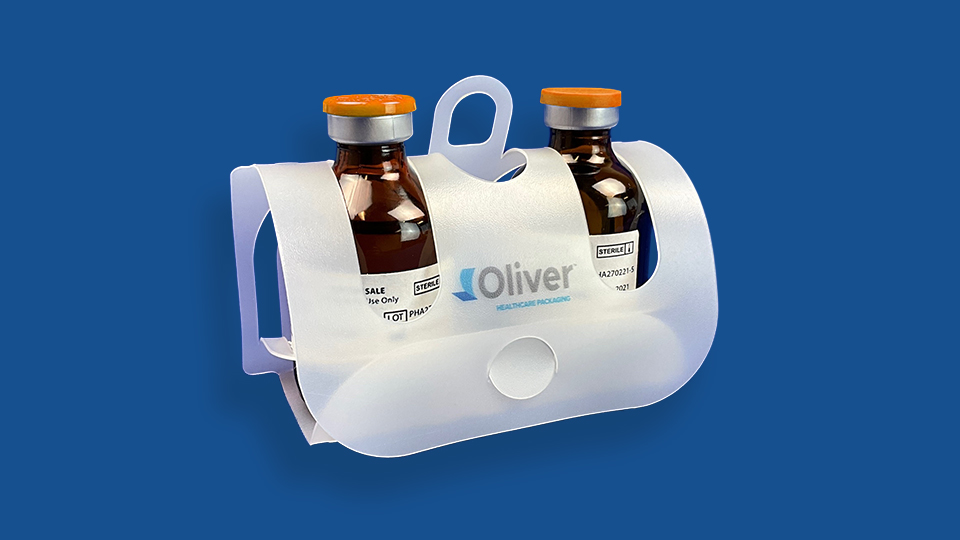 Vials in a cleancut card