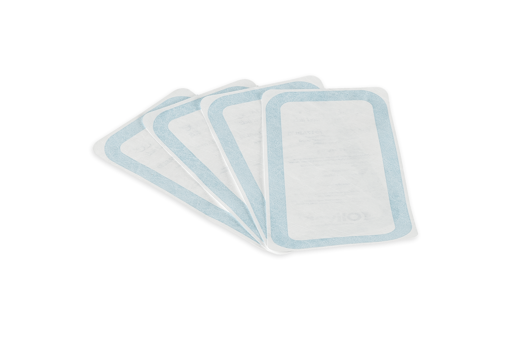 Lid with blue tint adhesive 