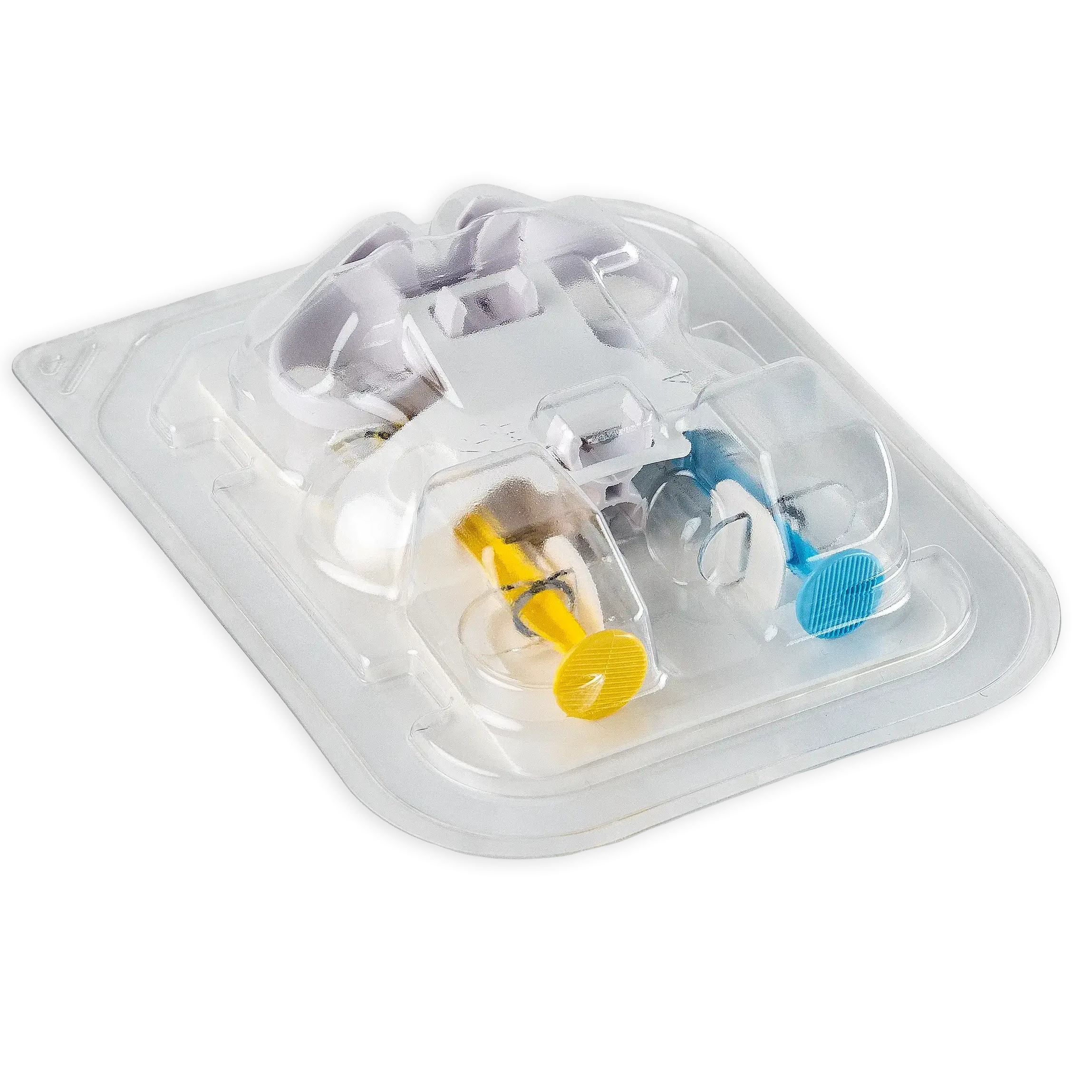 Lid Tray packaging with protected medical Device 