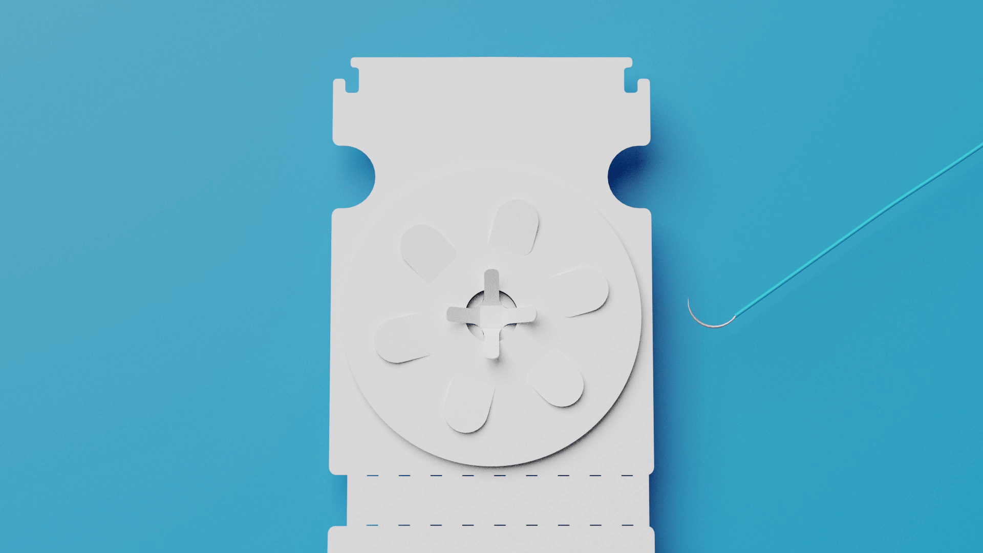 Wheel Suture CleanCut Card Design